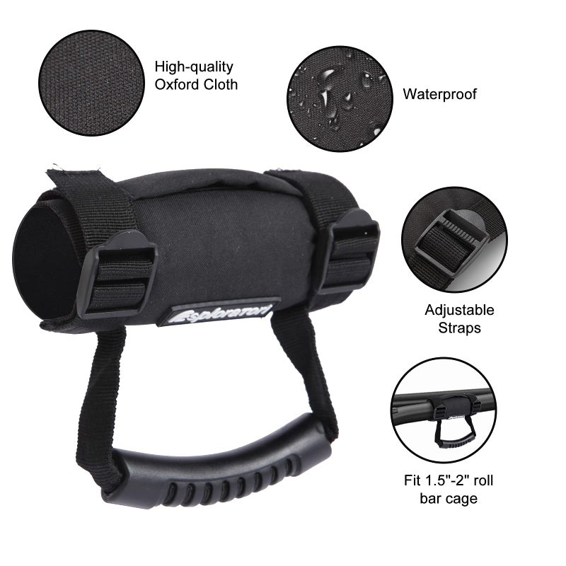 Esploratori UTV Roll Bar Grab Handle Grips  UTV Grab Handles for 1.5""-2"" Roll Bar Compatible with Polaris RZR  Can Am  Gator  Kawasaki  Wildcat  Yamaha Rhino and YXZ (2 Pack) - Image 2